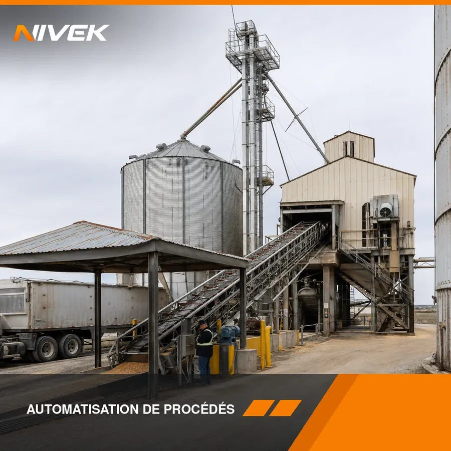 Conditionnement du grain automatisé — séchage et entreposage