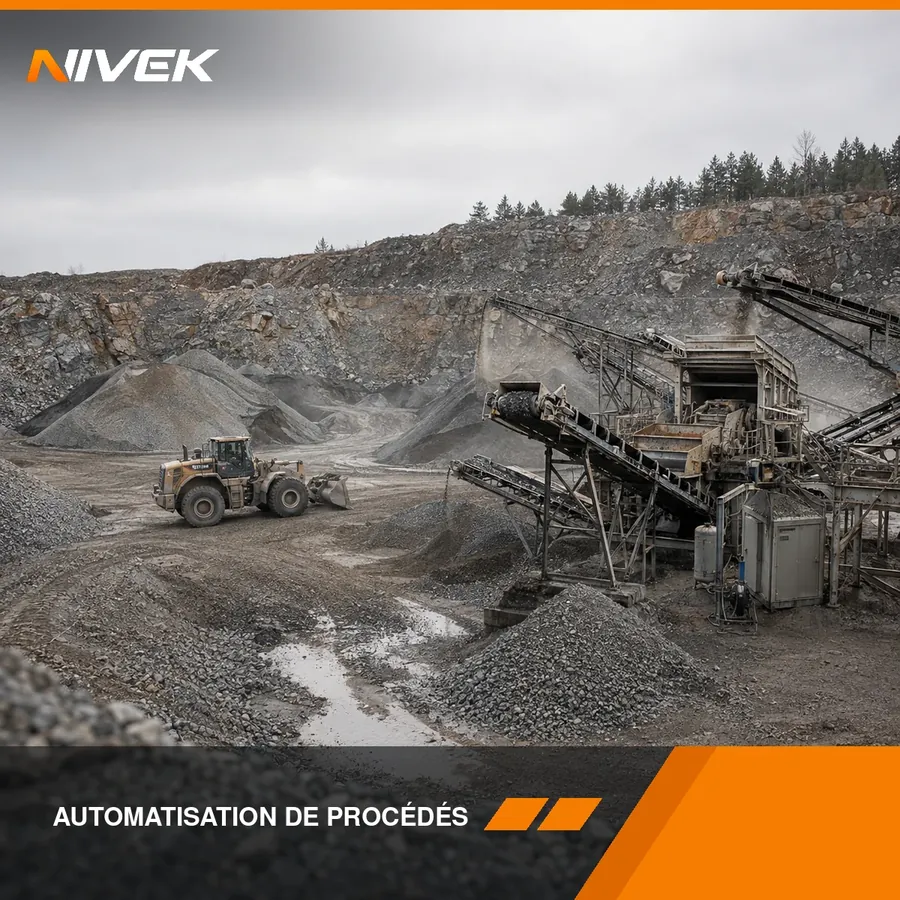 Automatisation pour mines et carrières — concassage et criblage